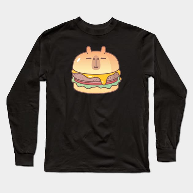 Bubu and Moonch, Moonch Burger Long Sleeve T-Shirt by Noristudio